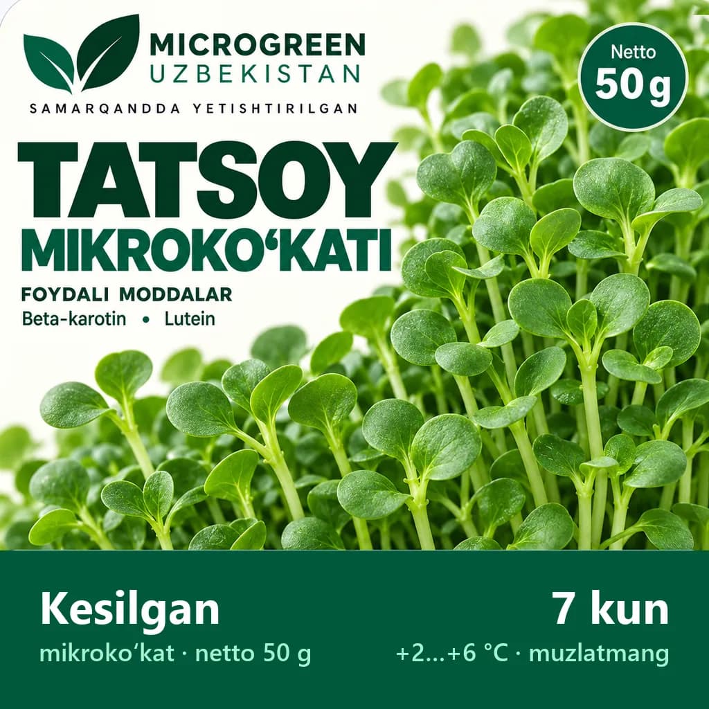 Tatsoy (kesilgan)